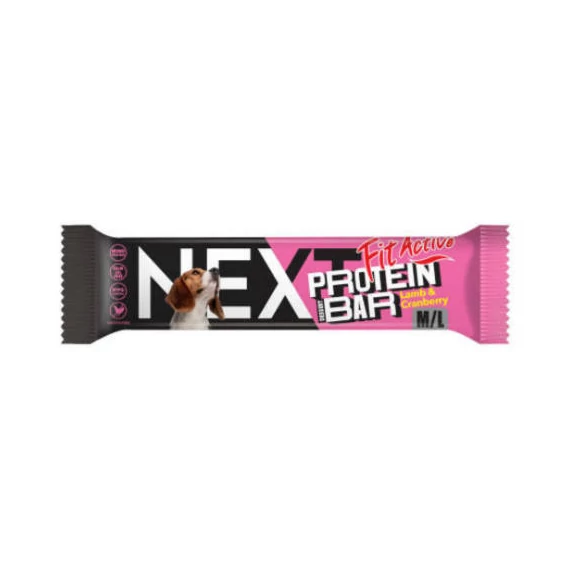 FitActiveNEXT Protein dessert Bar 55g Lamb&Cranberry (bárány&vörösáfonya) - Jutalomfalat kutyák részére