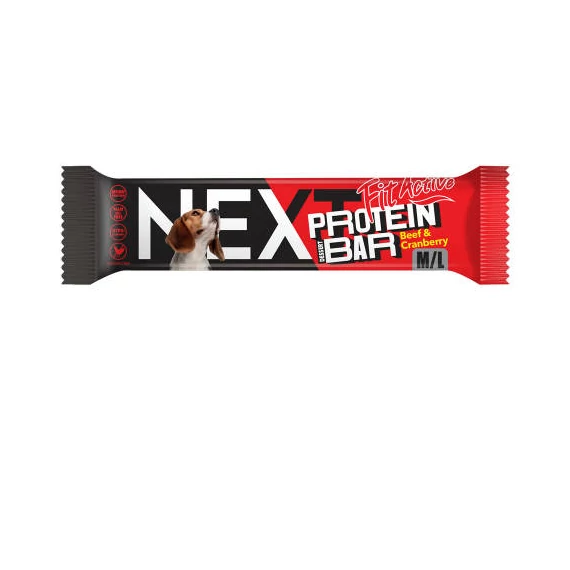 FitActiveNEXT Protein dessert Bar 55g Beef&Cranberry (marha&vörösáfonya) - Jutalomfalat kutyák részére