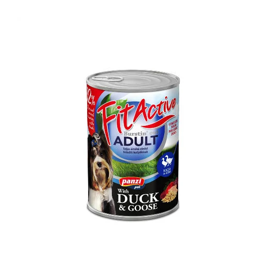 FitActive konzerv Adult - nedveseledel (kacsa, liba) felnőtt kutyák részére (415g)