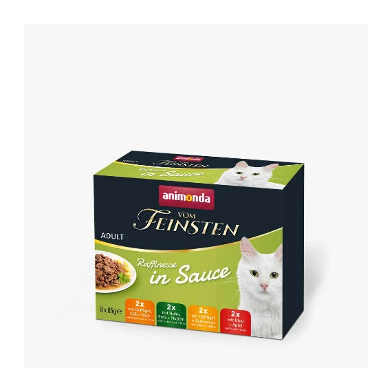 Animonda von Feinstein Multipack (szószos válogatás) alutasakos - Felnőtt macskák részére (8x85g)