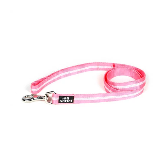 B:JK9 IDC Póráz csőheveder utánvilágító, pink, 25mm*1m, fogós/Dkarika