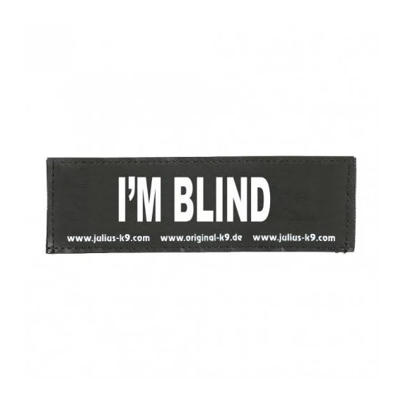 B:Julius K9-I'M BLIND felirat hámhoz kutyák részére (kicsi)