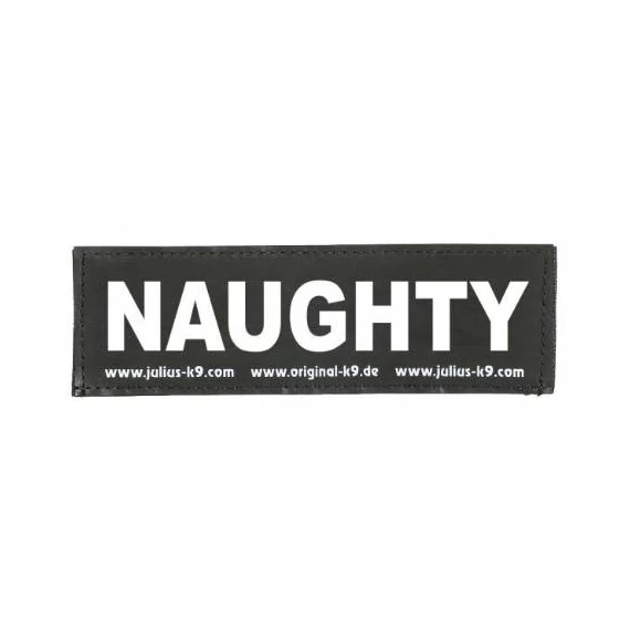 B:Julius K9-NAUGHTY felirat hámhoz kutyák részére (kicsi)