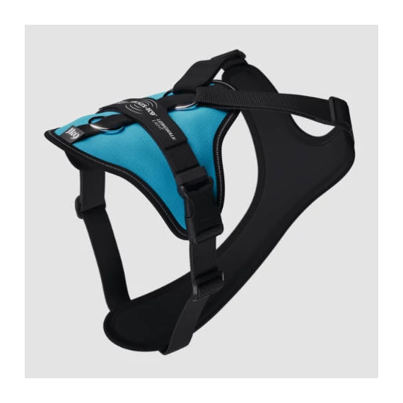 JK9 Longwalk Light kutyahám okoseszköz-tartó hámfelírattal, aquamarine, 2XL