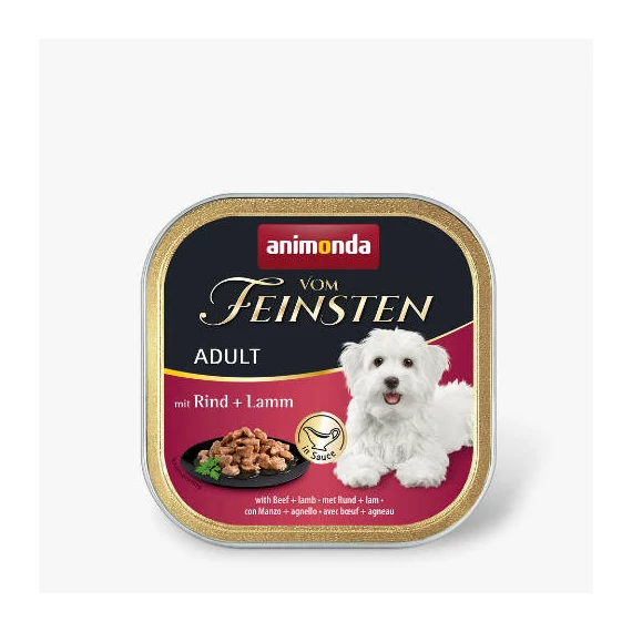 Animonda Vom Feinsten Adult (marha,bárány) alutálkás - Felnőtt kutyák részére (150g)