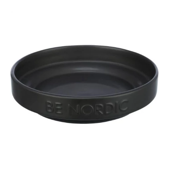 Trixie Slow feeding Ceramic Bowl - kerámia tál (fekete) kutyák részére (0,3l /ø16cm)