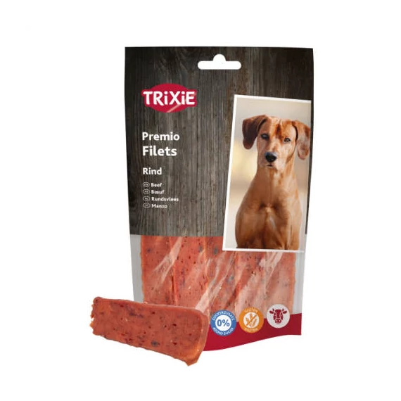 Trixie Premio Horse Stripes - jutalomfalat (marhás) kutyák részére (80g)