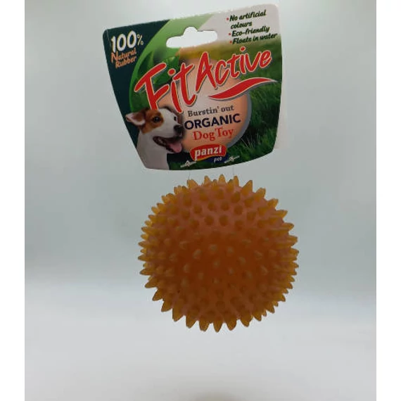 Fitactive natúr gumijáték Star labda M, közepes -kutyák részére