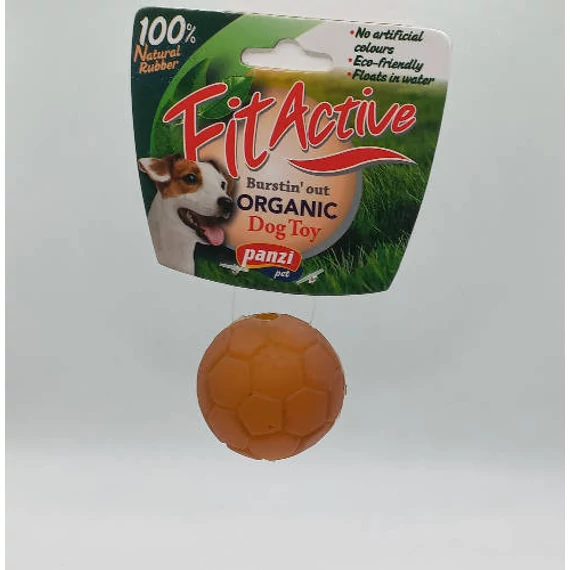 Fitactive natúr gumijáték football, 4cm 315980
