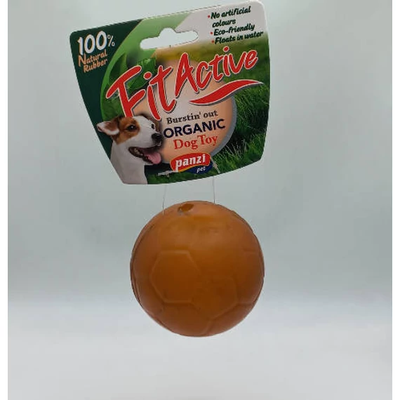 Fitactive natúr gumijáték football, 6cm 315997