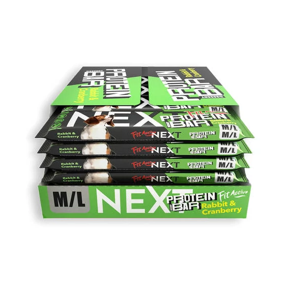 FitActiveNEXT CRT Protein dessert Bar 24 x 55g Rabbit&Cranberry (nyúl&vörösáfonya) - Jutalomfalat kutyák részére (24 db)