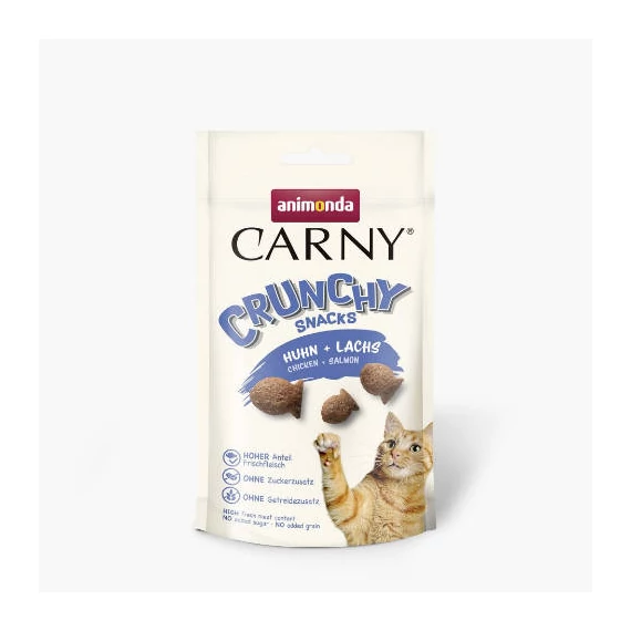Animonda Carny crunchy 50g snack macskáknak- csirke+lazac