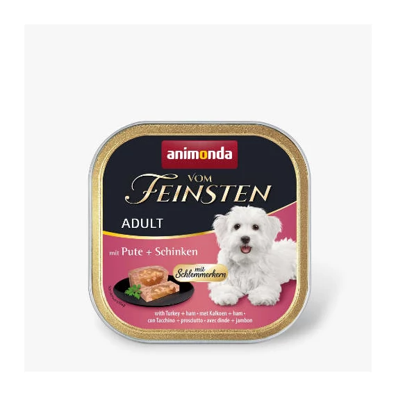 Animonda Vom Feinsten Adult (pulyka+sonka) alutálkás - Felnőtt kutyák részére (150g)