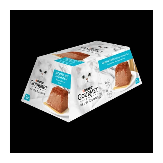 Purina Gourmet REVELATIONS pástétom tonhallal és zamatos szósszal 2x57g