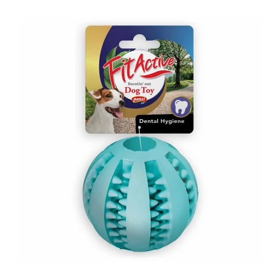 FitActive Denta Fun Ball - játék kutyák részére (fogtisztítós, mentolos labda, Ø6cm)