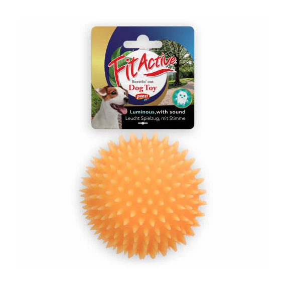 Fitactive Phosphorescent Hedgehog Ball - vinil játék (foszforeszkáló süni labda) kutyák részére (Ø10cm)