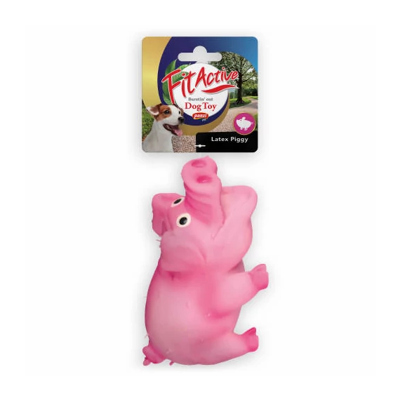 Fitactive Bristle Pig - latex játék (sörtés disznó) kutyák részére (10cm)