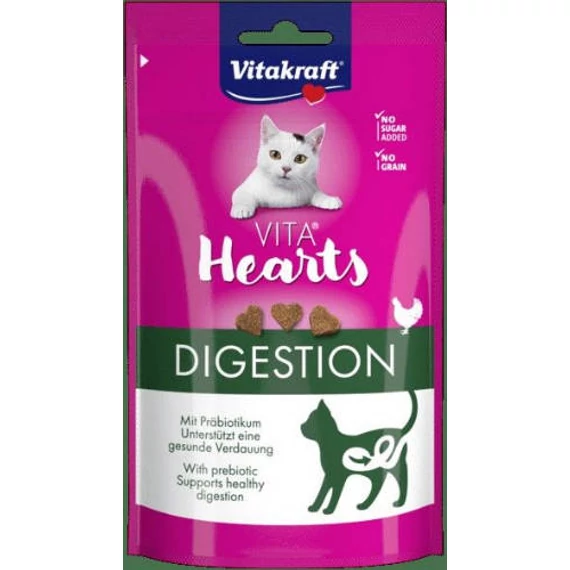 Vitakraft  Vita Hearts- Digestion, csirkés jutalom falat cicáknak 40g
