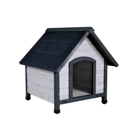 Trixie Natura Dog Kennel - kutyaház (szürke) sátortetős (M-L) 83x87x101cm
