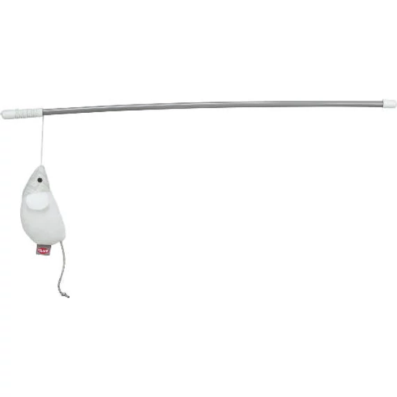 Trixie Playing Rod - cicapeca egérrel (műanyag, plüss) macskák részére (46cm)