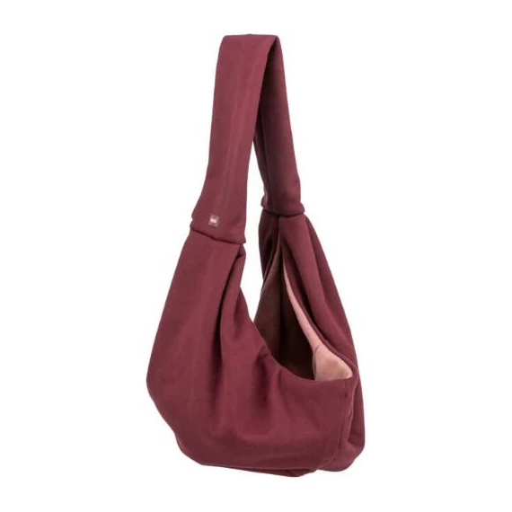 Trixie Soft Front Carrier - Front hordozó táska (bordó) 10kg alatti kedvencek részére (22x20x60cm)