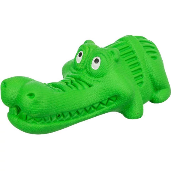 trixie Snack crocodile - krokodil, natúr gumi,  18 cm, zöld