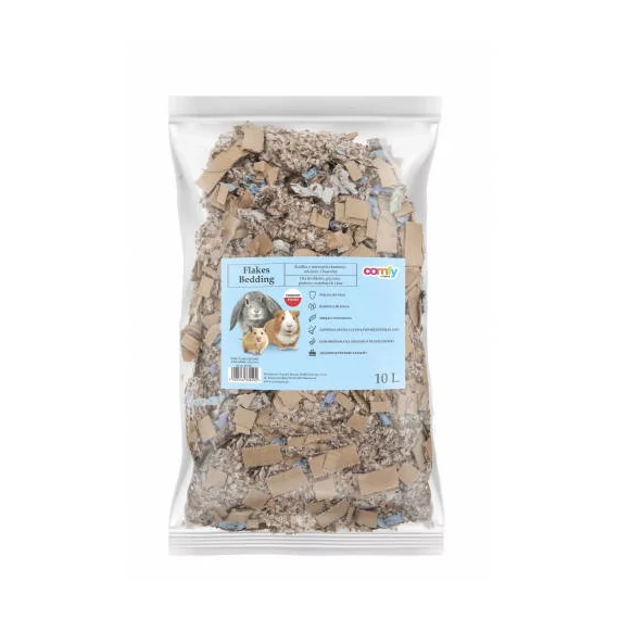 Comfy flakes bedding - antiallergén alom (pamut) rágcsálók részére (10 liter)