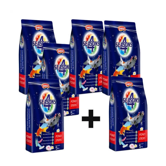 CSOMAG AJÁNLAT: Panzi 4 SEASONS Tavi haltáp 5*5kg +5kg AJÁNDÉK