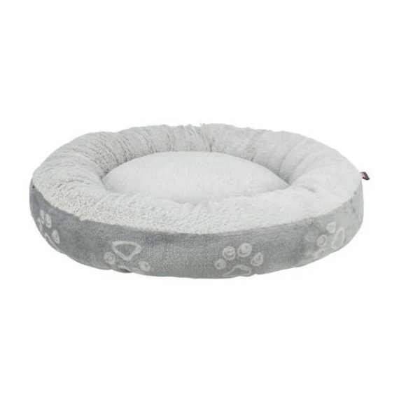 trixie Jimmy puha ágy, szövet/plüss kerek, 70cm,világos szürke
