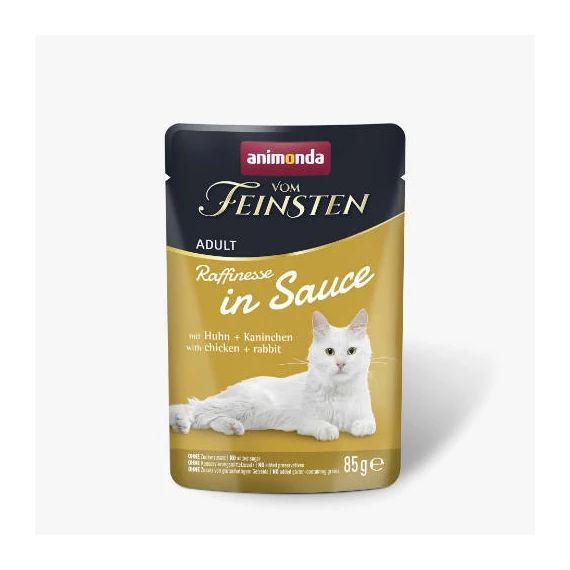 Animonda Vom Feinsten Adult (Raffinesse in Sauce) alutasakos csirke+nyúl - Felnőtt macskák részére (85g)