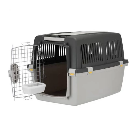 Trixie Gulliver IATA Transport Box - szállítóbox (szürke) kutyák részére (58x60x79cm) M