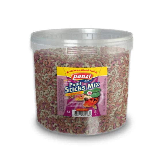 Panzi Tavi Díszhaltáp - Sticks-Mix - Vödrös (5L)