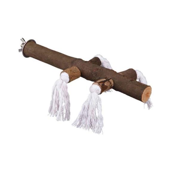 Trixie Perch with Rope - ülőrúd kötéllel (kéreg fa) díszmadarak részére (25cm)