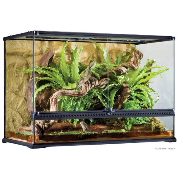 Exo-Terra Large Tall Terrarium - Dekoratív kivitelű üvegterrárium (90x45x60cm)