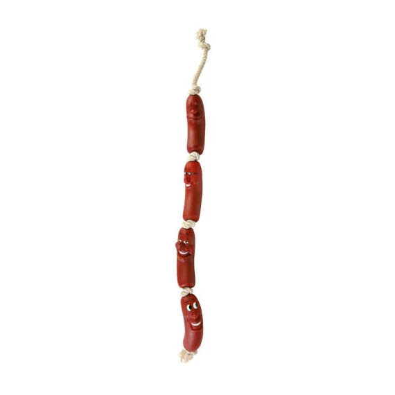 Trixie Sausages on a Rope - vinil játék (kolbász) kutyák részére (Ø75cm)
