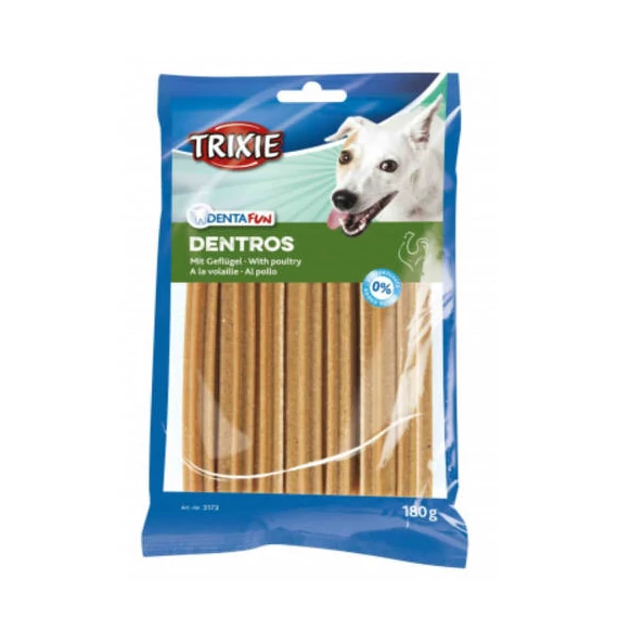 Trixie Denta Fun Dentros Whit poultry - jutalomfalat (fogtisztítós) kutyák részére 7x1db (180g)