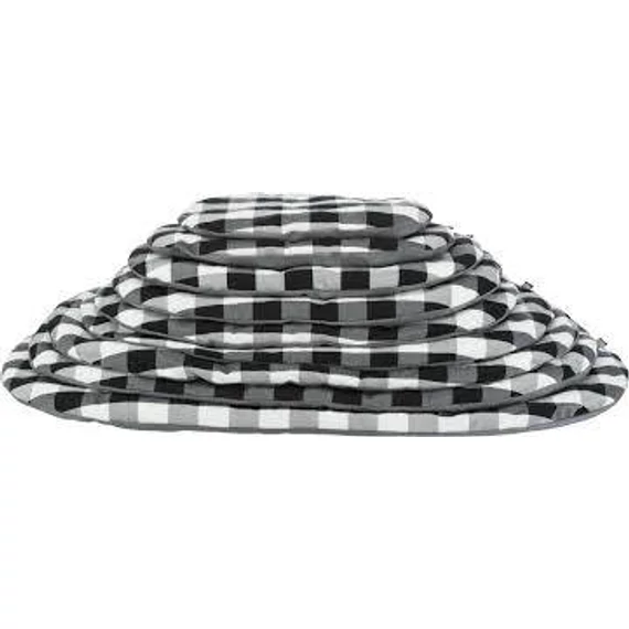 KT24:Trixie Scoopy Cushion - ovális párna (fekete/szürke/fehér) kutyák részére (105x68cm)