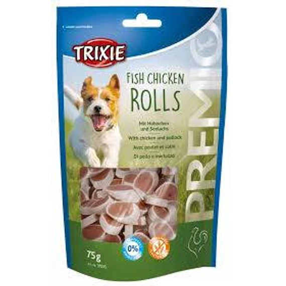 Trixie Premio Fish Chicken Rolls - jutalomfalat (csirke,hal) kutyák részére (75g)
