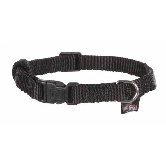 KT24: Trixie Classic nyakörv - fekete (XS-S) 22-35cm/10mm