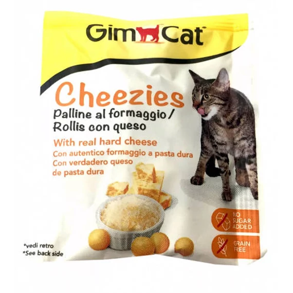 GimCat Cheezies tasty Ball - jutalomfalat (sajt) macskák részére (10g)