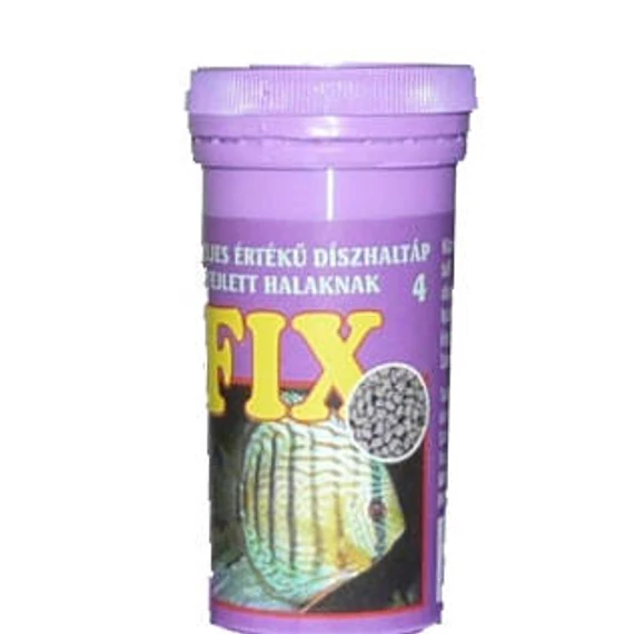 Fix 4 - teljesértékű díszhaltáp (lila) fejlett halak részére (50ml) csak gyűjtőre 10db/#
