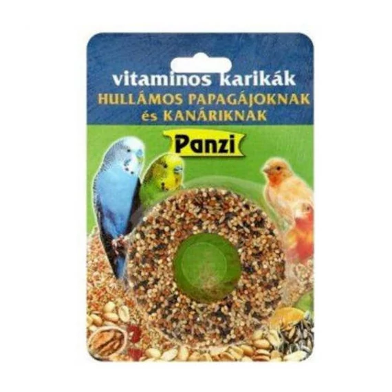 Panzi Birdy Ring - kiegészítő eleség (mézeskarika) hullámos papagájok és Kanárik részére (60g)