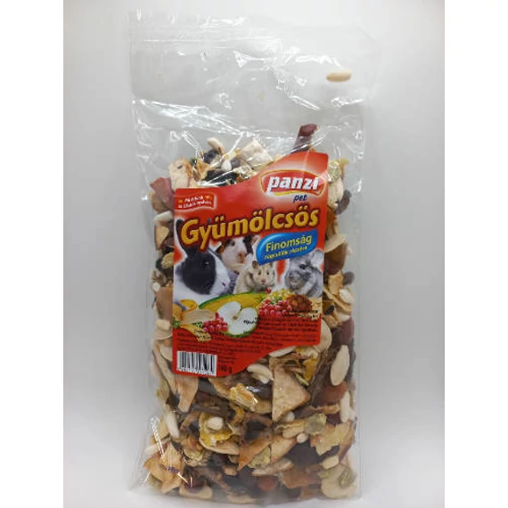 Panzi Gyümölcsös keverék - kiegészítő eleség rágcsálóknak (140g)