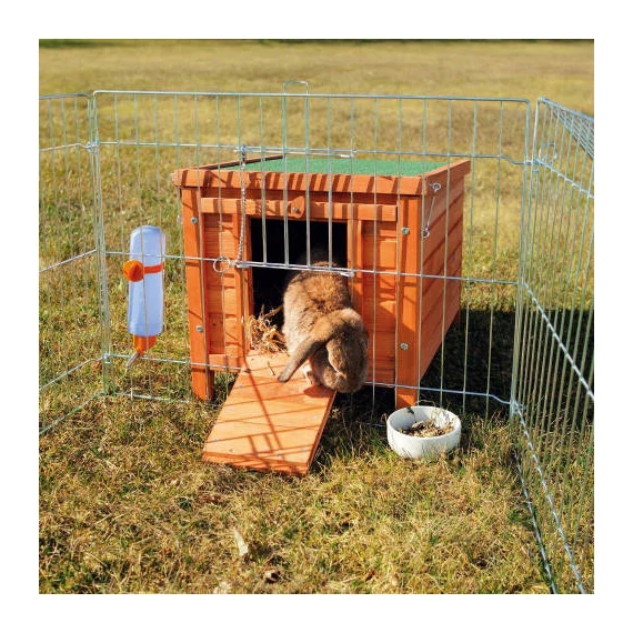 Trixe Small Animal Home - Kültéri, kifutóhoz csatlakoztatható rágcsáló ház (42x43x51cm)