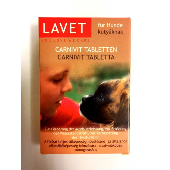 Lavet Carnivit Tabletten - Vitamin készítmény (Carnivit) sport és munkakutyák részére 50g/50db tbl.