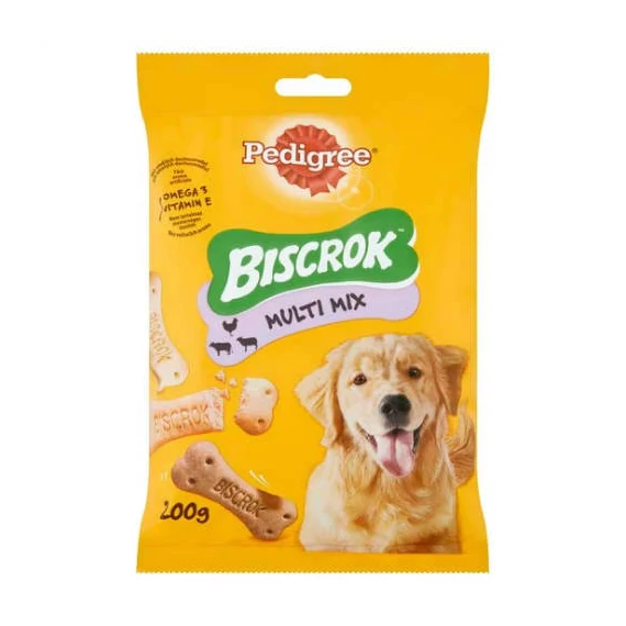 Pedigree Biscrok Multi-Mix - jutalomfalat (keksz) kutyák részére (200g)