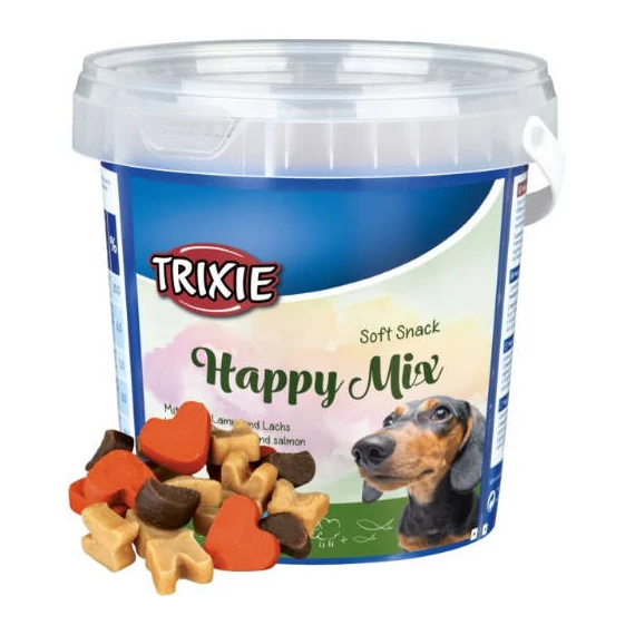 Trixie Soft Snack Happy Mix - jutalomfalat (csirke,bárány,lazac) kutyák részére (500g)