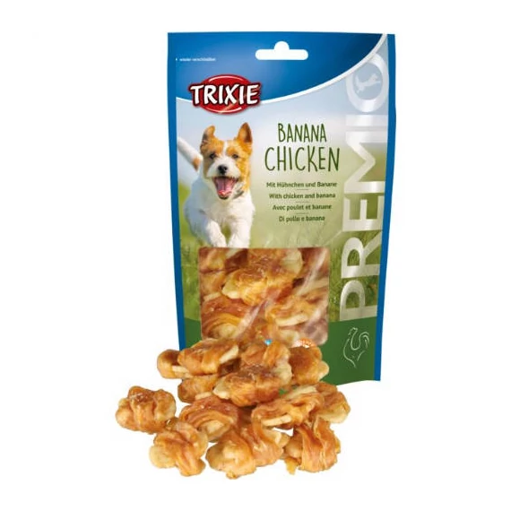 Trixie Premio Banana Chicken - jutalomfalat (csirke,banán) kutyák részére (100g)