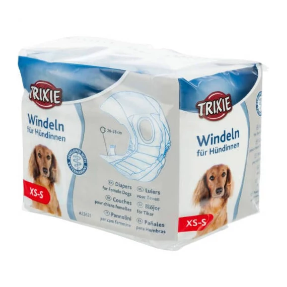 Trixie Diapers for Female Dogs - pelenka nőstény kutyák részére  (XS-S/12db)