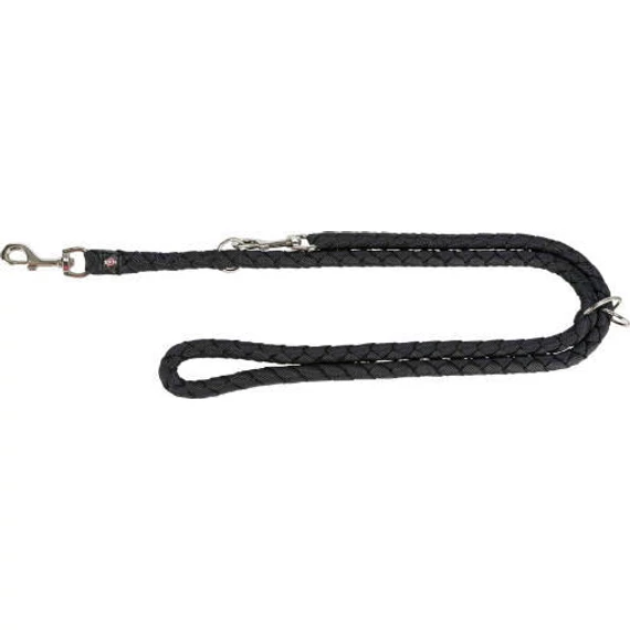 Trixie Cavo állítható póráz - fekete (L-XL) 2m/Ø18mm